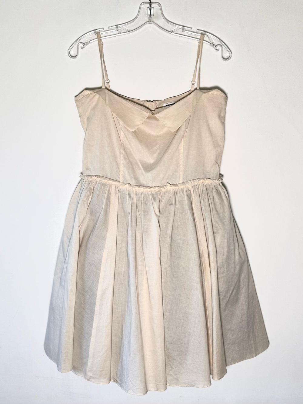 Johnnie B Boden Collared Spaghetti Strap Tulle Mini Dress